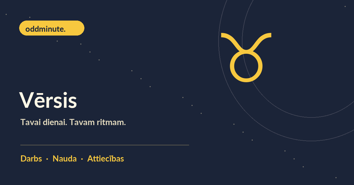 Vērsis – dienas horoskops